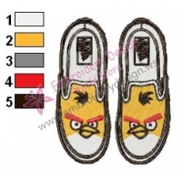 Funny Angry Birds Embroidery Design